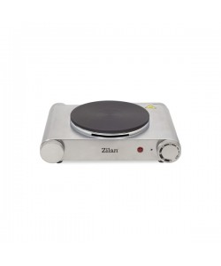 Plita electrica inox Zilan ZLN-0535, 33x10x30, 1 arzator, 1500 W, termostat reglabil