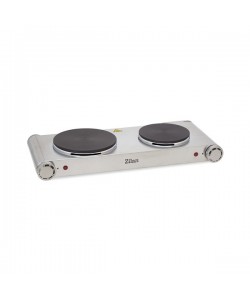 Plita electrica inox ZILAN ZLN-0542, 58x33 cm, 2 ochiuri, 2250W