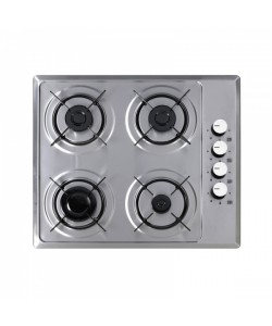 Plita incorporabila Floria ZLN-1901 GPL si Gaz natural 58x48 cm, 4 ochiuri, duze de schimb incluse, aprindere electrica, Inox
