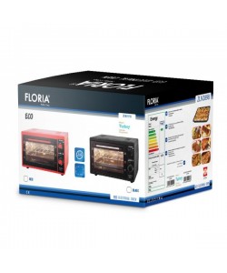 Cuptor electric Floria-2898,NEGRU capacitate 38 Litri, Putere 1500W, Gratar, Tava inclusa Cuptor electric Floria-2898,NEGRU capacitate 38 Litri, Putere 1500W, Gratar, Tava inclusa