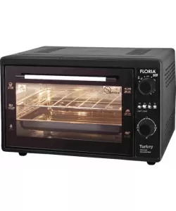 Cuptor electric Floria-2898,NEGRU capacitate 38 Litri, Putere 1500W, Gratar, Tava inclusa