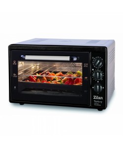 Cuptor electric Zilan ZLN-5320, Gri capacitate mare 32 Litri, 1420W, Timer, Gratar, Tavi incluse
