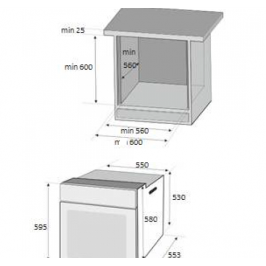 Cuptor incorporabil Zilan ZLN-0065, Electric, 2200W, Timer 90 min, 70 l, Clasa A, Inox