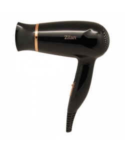 Uscator de par Floria ZLN2953 Negru cu maner pliabil pentru voiaj , 1200 W, 2 viteze si temperatura, Concentrator