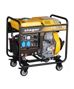Stager YDE6500EW Generator sudare diesel monofazat, 4kVA, curent sudare 160A, pornire la cheie Stager YDE6500EW Generator sudare diesel monofazat, 4kVA, curent sudare 160A, pornire la cheie