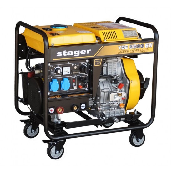 Stager YDE6500EW Generator sudare diesel monofazat, 4kVA, curent sudare 160A, pornire la cheie Stager YDE6500EW Generator sudare diesel monofazat, 4kVA, curent sudare 160A, pornire la cheie