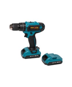 Masina de gaurit si insurubat (Bormasina) 24V cu 2 acumulatori 6AH si incarcator + 24 accesorii,valiza transport plastic