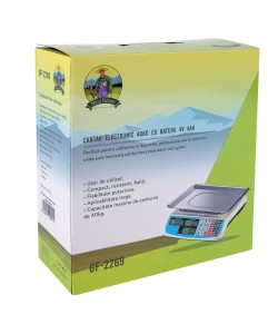 Cantar electronic 40KG cu baterii 4V 4Ah