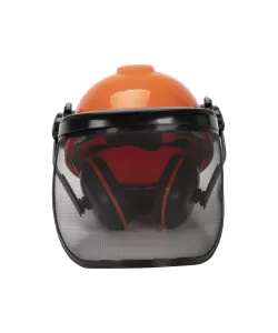 Casca cu viziera protectie din plasa si antifoane Casca cu viziera protectie din plasa si antifoane