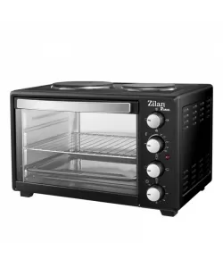 Cuptor electric cu plita Zilan ZLN-2928, Negru capacitate mare 35 Litri, 1600W, Timer, Gratar, Tava inclusa, Cuptor electric cu plita Zilan ZLN-2928, Negru capacitate mare 35 Litri, 1600W, Timer, Gratar, Tava inclusa,