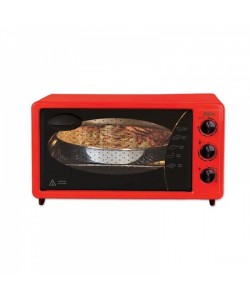 Cuptor electric ZILAN BIG TRAY ZLN-5648,ROSU putere 1800W, 40L, timer 90 min, temperatura maxima 230 grade,