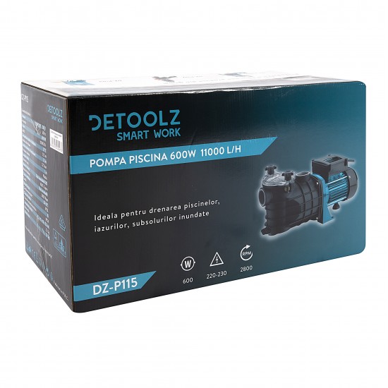 Pompa apa recirculare iaz, piscina, subsol inundat, cu filtru incorporat 600W 11000l/ora