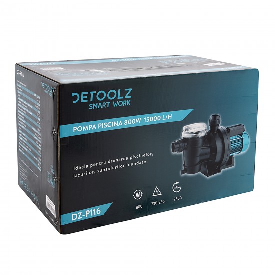 Pompa piscina 800W 15000l/ora