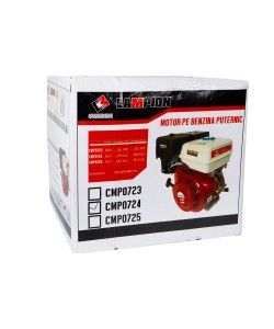 Motor motocultor / uz general Campion, 15CP, ax 25mm, 4 timpi, ax cilindric orizontal cu pana