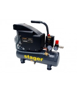 Stager HM1010K compresor aer, 6L, 8bar, 126L/min, monofazat, angrenare directa