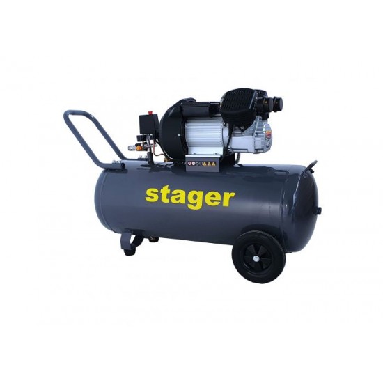 Stager HM3100V compresor aer, 100L, 8bar, 356L/min, monofazat, angrenare directa