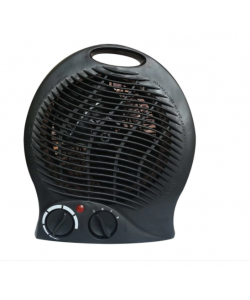 Aeroterma Hausberg HB-8500, 2000 W, 2 trepte de putere, Negru