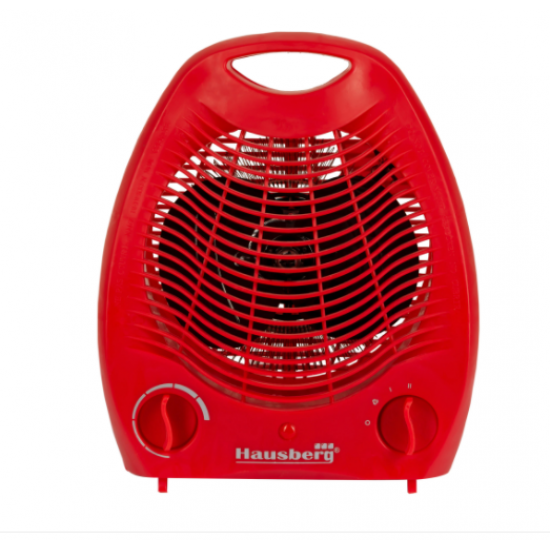 Aeroterma Hausberg HB 8501R, 2000 W, 2 nivele de putere, termostat reglabil, protectie supraincalzire