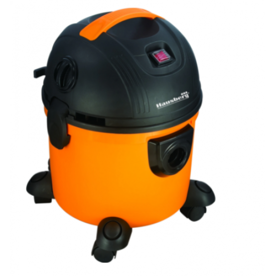 Aspirator cu aspiratie umeda si uscata Hausberg HB-2095, 1200 W, Capacitate mare 15 L, Portocaliu/Negru30993