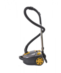 Aspirator cu sac Hausberg HB-2815AU, 2200 W, sac panza, capacitate sac 3 L, Gri/Auriu