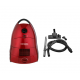 Aspirator cu sac Hausberg HB-2870RS, putere 1600-2000W, Capacitate 4l, Protectie supraincalzire, Indicator Praf-full, Rosu