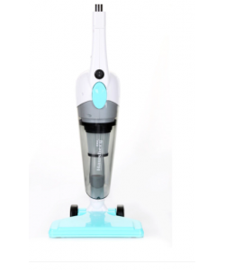 Aspirator vertical Hausberg HB-2025BL, Putere 600W, Fara sac, Recipient praf 0,5L, Bleu