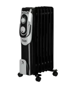 Radiator 7 lementi, Hausberg HB8900N, 3 setari de caldura, NEGRU Radiator 7 lementi, Hausberg HB8900N, 3 setari de caldura, NEGRU