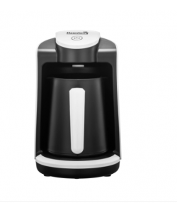 Aparat pentru preparat cafea turceasca Hausberg HB-3800AB, 1 recipient, 400W, avertizare sonora si luminoasa, Alb/Negru