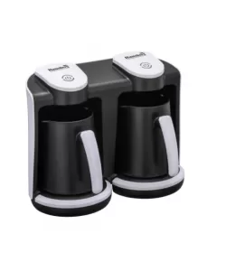 Aparat pentru preparat cafea turceasca Hausberg HB-3820AB, 2 recipiente, 400+400 W, avertizare sonora si luminoasa, Alb/Negru Aparat pentru preparat cafea turceasca Hausberg HB-3820AB, 2 recipiente, 400+400 W, avertizare sonora si luminoasa, Alb/Negru
