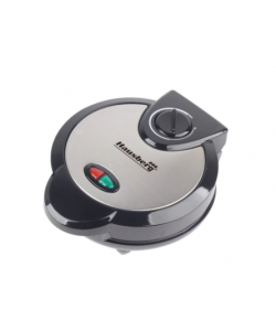 Aparat waffe Hausberg HB-3562, 4 compartimente, 1100-1300w , Inox , Negru