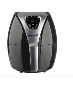 Friteuza Air Fryer Hausberg HB 2250, 1500 W, 2.6 L, Timer, Argintiu/Negru