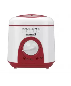 Friteuza Hausberg HB 1320 A-R, 950 W, 1 L, Alb/Rosu