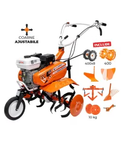 Motosapa DAC 7000 ACC3 + roti cauciuc 4.00-8+rarita+plug+adaptor+dispozitiv scos cartofi+roti metalice 400 fara manicot+cultivator+set contragreutati 10kg 7CP Motosapa DAC 7000 ACC3 + roti cauciuc 4.00-8+rarita+plug+adaptor+dispozitiv scos cartofi+roti metalice 400 fara manicot+cultivator+set contragreutati 10kg 7CP