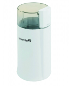 Rasnita Electrica de Cafea Hausberg, Putere 160 W, Cutit din Otel Inoxidabil, Capacitate 50 g, Buton On/Off, Design Modern, Alb