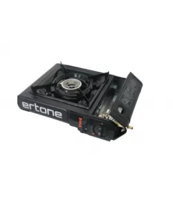 Aragaz portabil 2 in 1 camping Ertone ERT-MN232, Pentru butelie spray si standard, 2.2 kW, Aprindere piezo, Negru Aragaz portabil 2 in 1 camping Ertone ERT-MN232, Pentru butelie spray si standard, 2.2 kW, Aprindere piezo, Negru
