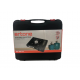Aragaz portabil 2 in 1 camping Ertone ERT-MN232, Pentru butelie spray si standard, 2.2 kW, Aprindere piezo, Negru