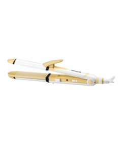 Placa par 3 in 1 pentru ondulare, creponare si indreptare, Hausberg HB31G, Incalzire rapida, AURIU