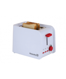 Prajitor de paine Hausberg HB-195R, 750 W, 2 felii, functie decongelare, functie reincalzire, 6 trepte putere, alb/rosu