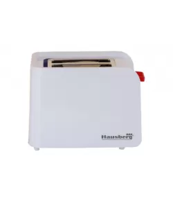 Prajitor de paine Hausberg HB-195R, 750 W, 2 felii, functie decongelare, functie reincalzire, 6 trepte putere, alb/rosu Prajitor de paine Hausberg HB-195R, 750 W, 2 felii, functie decongelare, functie reincalzire, 6 trepte putere, alb/rosu