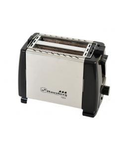 Prajitor paine Hausberg HB 160, 2 fante, 6 trepte temperatura, Inox