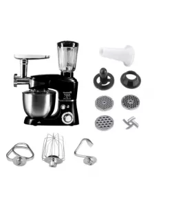 Robot de bucatarie multifunctional All-in-one Hausberg HB-7605, 1000 W, mixer/blender/tocat carne, Negru Robot de bucatarie multifunctional All-in-one Hausberg HB-7605, 1000 W, mixer/blender/tocat carne, Negru