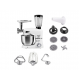 Robot de bucatarie multifunctional All-in-one Hausberg HB-7605AB, 1000 W, mixer/blender/tocat carne, Alb