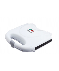 Sandwich-Maker profesional cu Putere mare de 750 W, Placi Antiaderente, Indicator Luminos, Invelis Exterior Rezistent la Caldura, Design Clasic, Al
