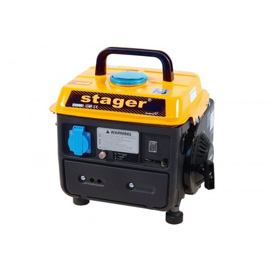 Stager GG 950DC generator open-frame 0.72kW, monofazat, amestec ulei/benzina, pornire la sfoara