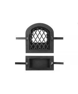  Usa Soba cu Geam + Cenusar Cerbi Ornamente Argintii