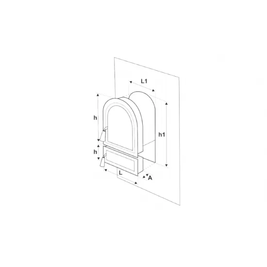 Usa Soba cu Geam + Cenusar Cerbi Ornamente Argintii Usa Soba cu Geam + Cenusar Cerbi Ornamente Argintii