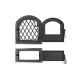 Usa Soba cu Geam + Cenusar Cerbi Ornamente Argintii Usa Soba cu Geam + Cenusar Cerbi Ornamente Argintii
