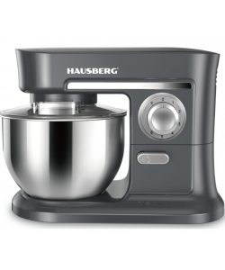 Mixer cu bol HAUSBERG HB-7620GR, putere 700-800W, 5 litri, 6 viteze, Gri Mixer cu bol HAUSBERG HB-7620GR, putere 700-800W, 5 litri, 6 viteze, Gri