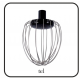 Mixer cu bol HAUSBERG HB-7620GR, putere 700-800W, 5 litri, 6 viteze, Gri