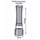 Rasnita sare/piper Hausberg HB-H7600, Manuala, corp din inox 22 cm